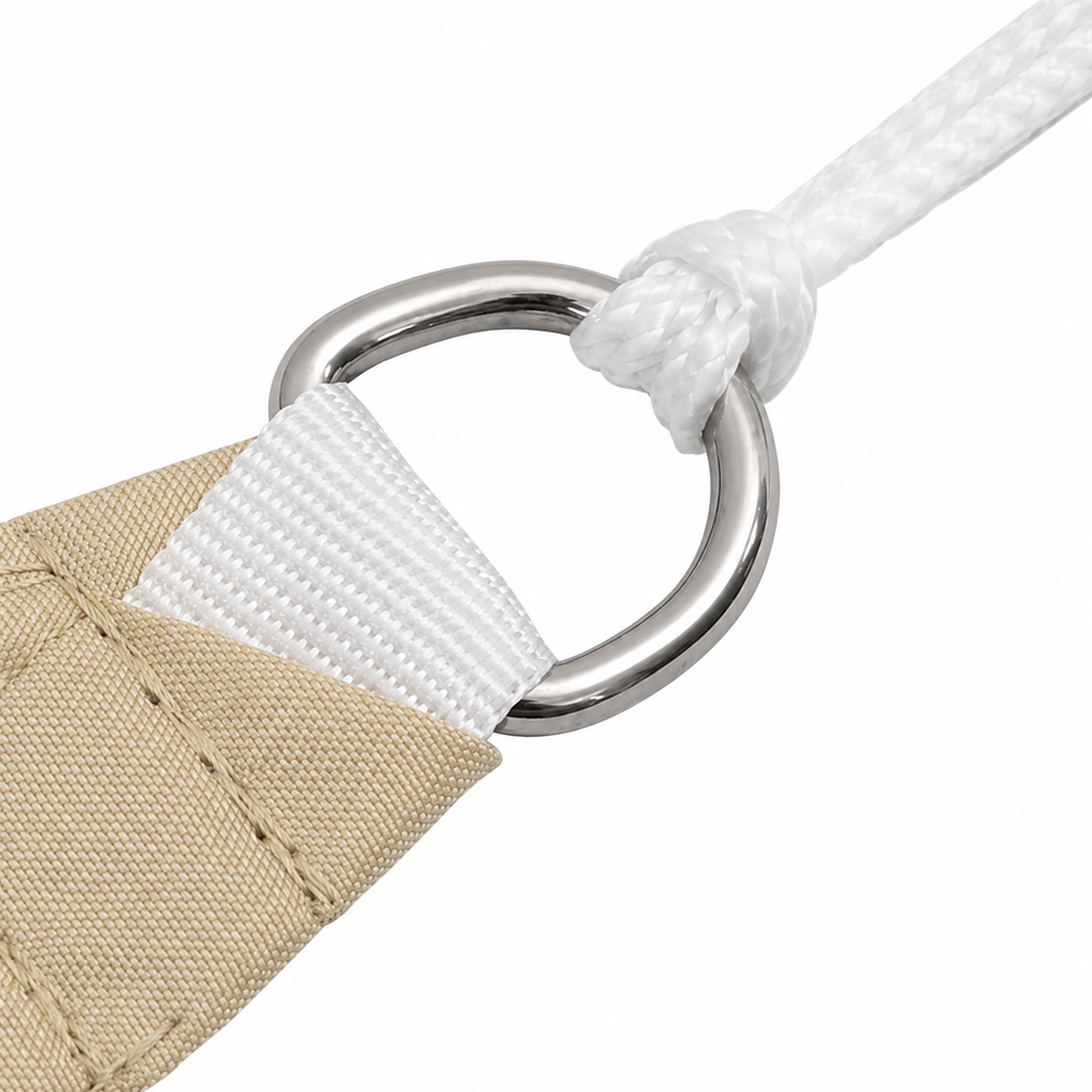 Voile d'ombrage rectangulaire anti-UV pour terrasse et jardin