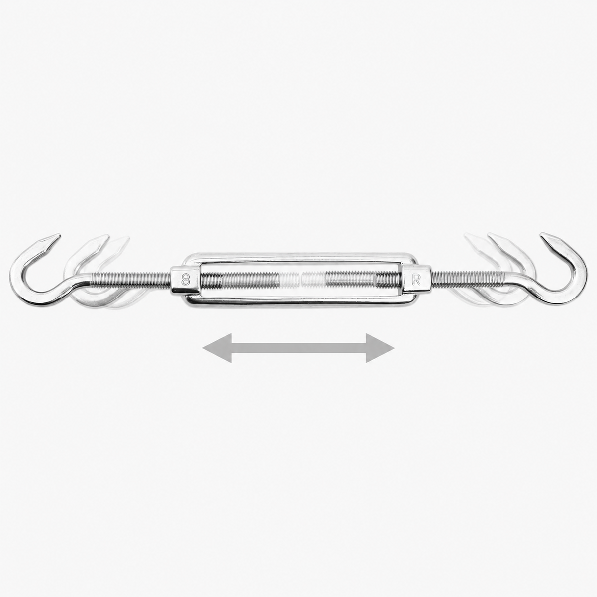 Kit fixation voile d'ombrage 4 points pour modèles rectangulaires et carrés en inox