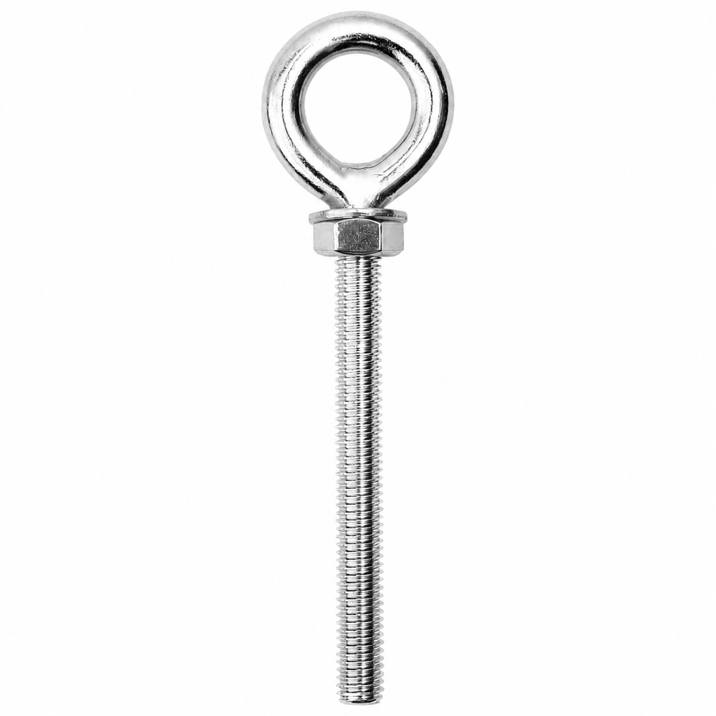 Kit fixation voile d'ombrage avec vis à anneau et corde en inox