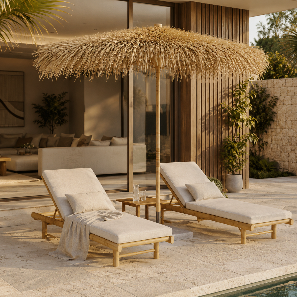 Parasol en bambou